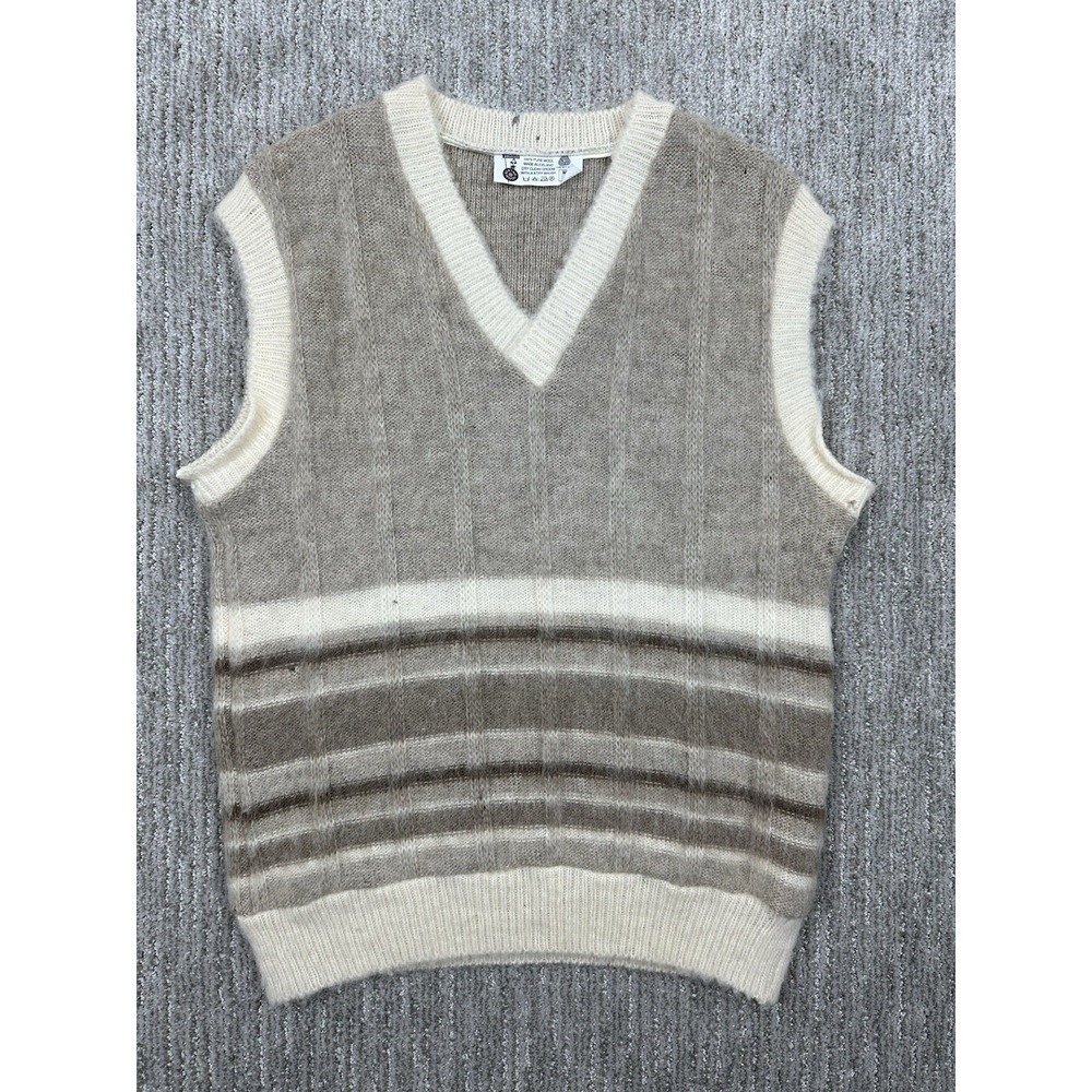 Vintage Viking Wool Icelandic 100% Pure Wool Sweater Vest Men's Large